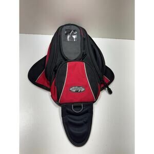 Joe Rocket Motorcycle Magnetic Tank Bag Black Red Luggage